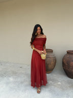 Vestido Toledo - Terracota