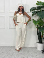 Conjunto de Top y Pantalón Palazzo – Lola Sierra