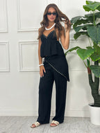 Conjunto de Top y Pantalón Palazzo – Lola Sierra