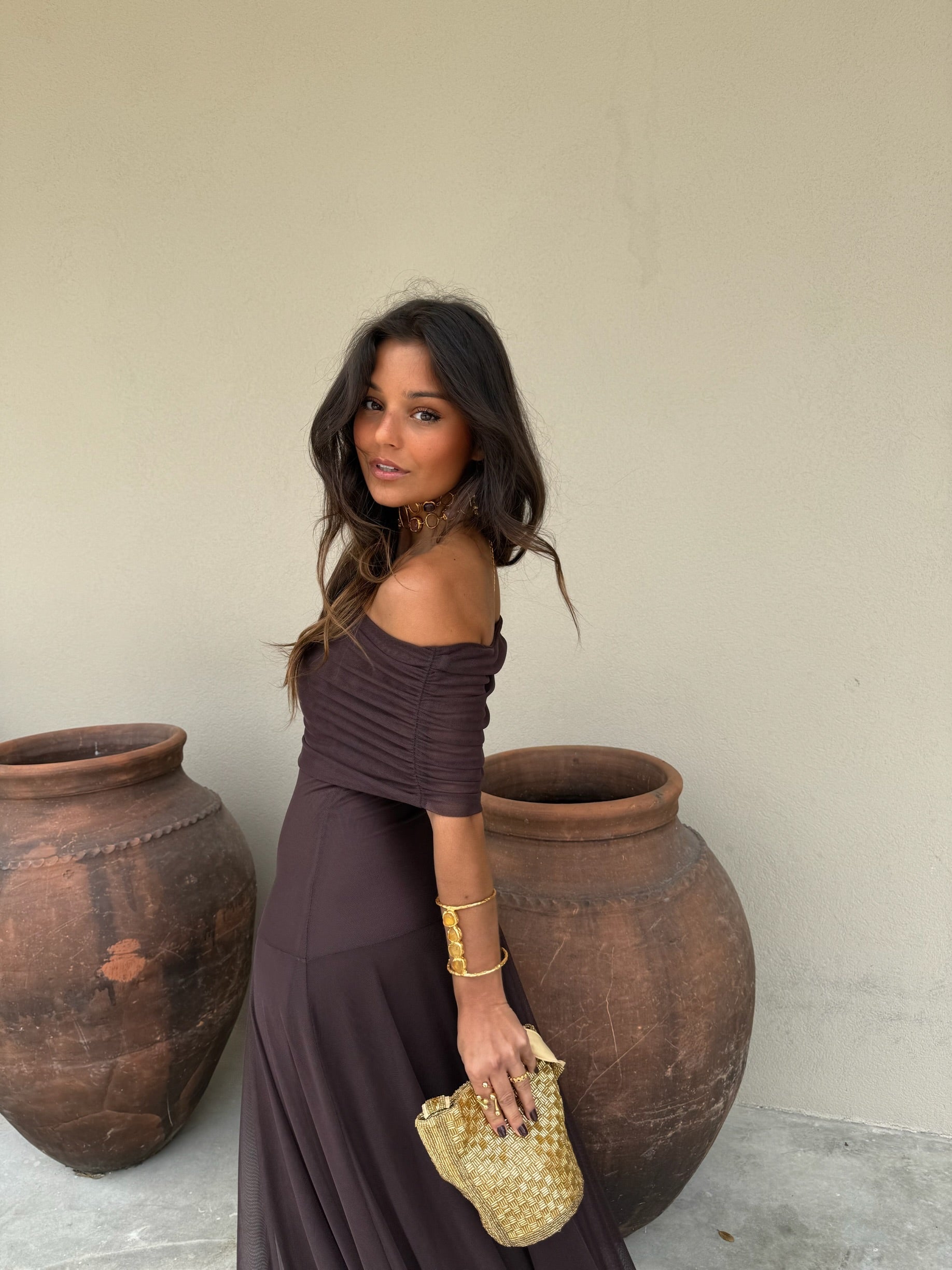 Vestido Toledo - Marrón