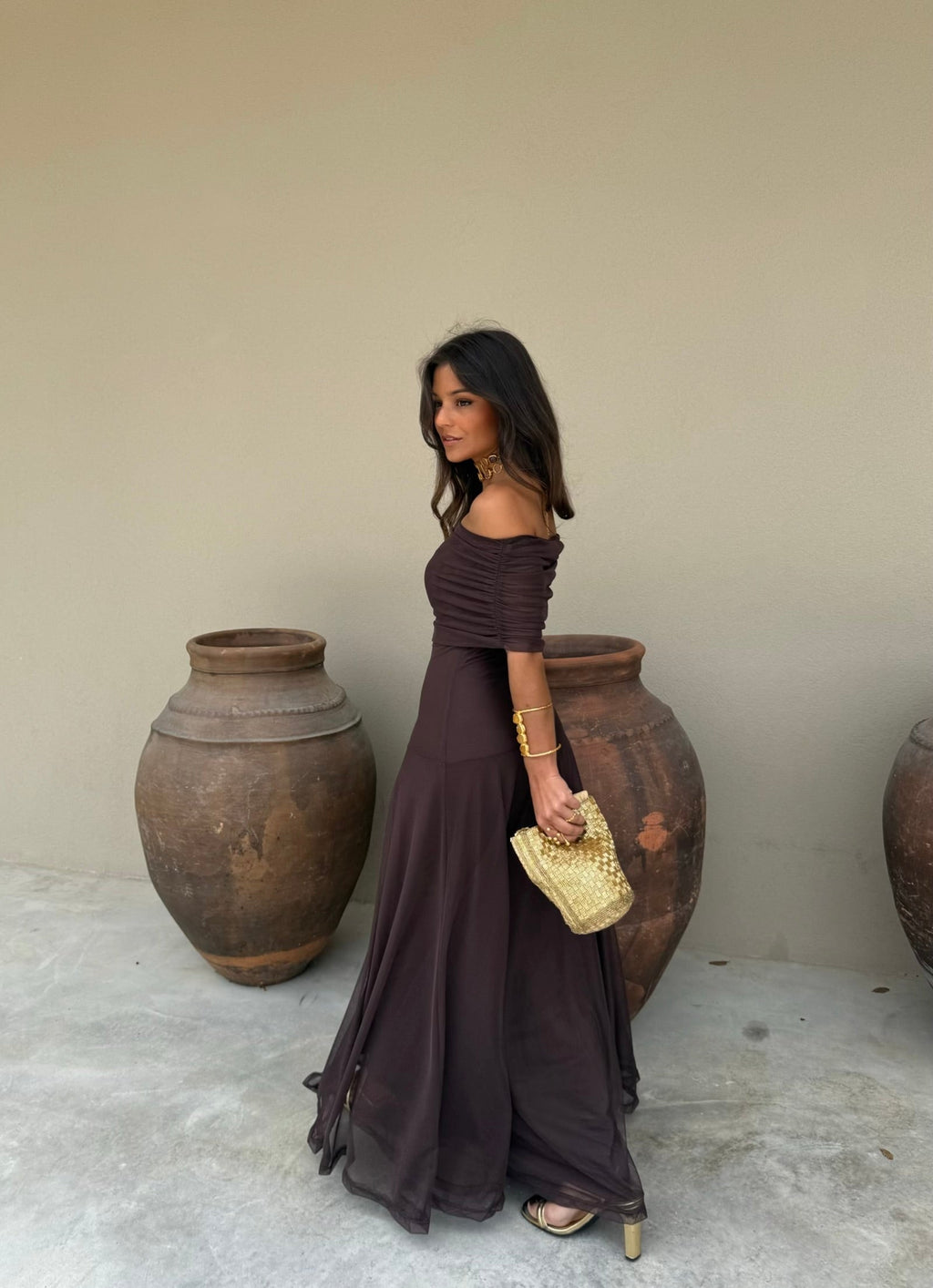 Vestido Toledo - Marrón