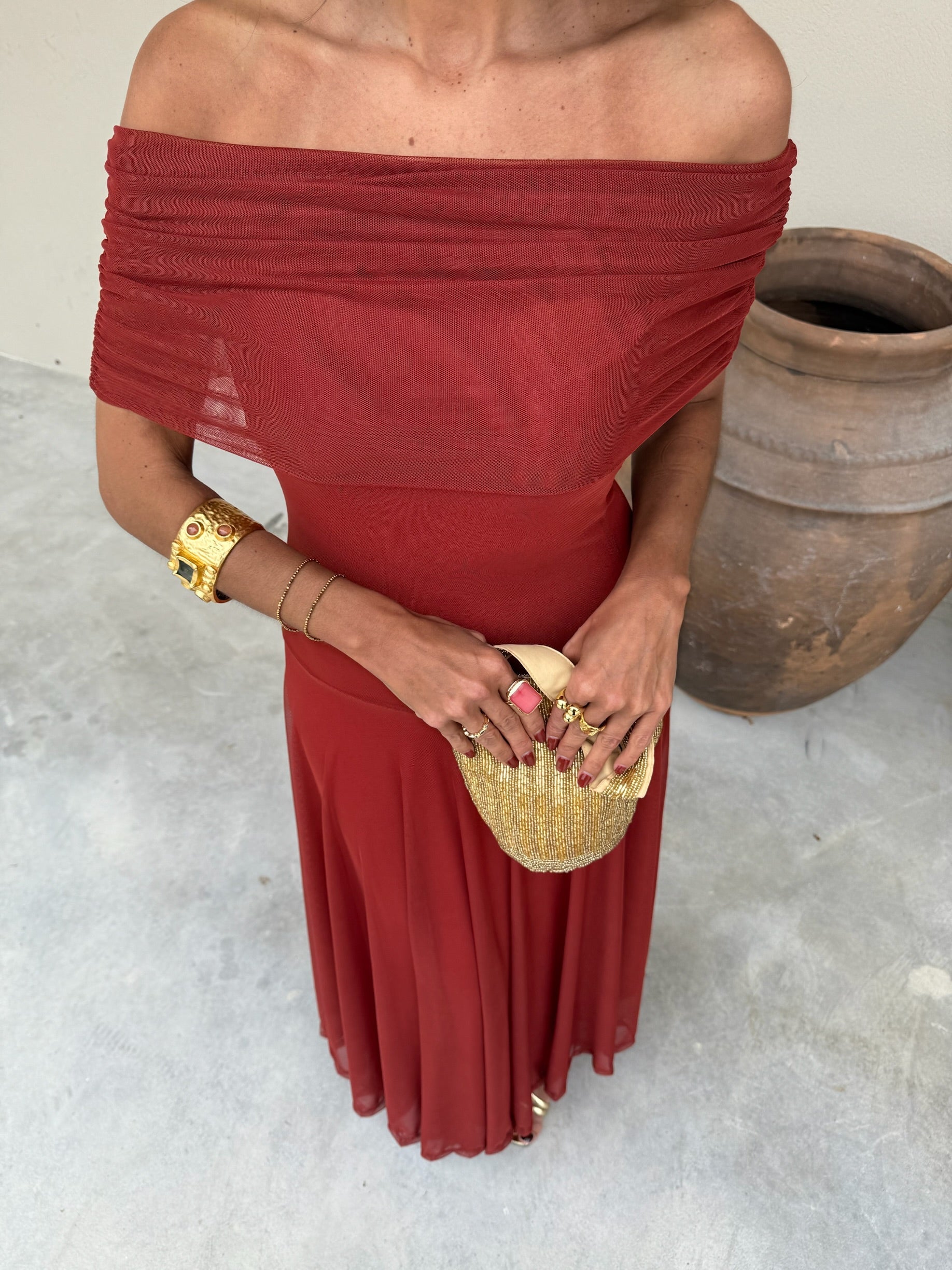 Vestido Toledo - Terracota