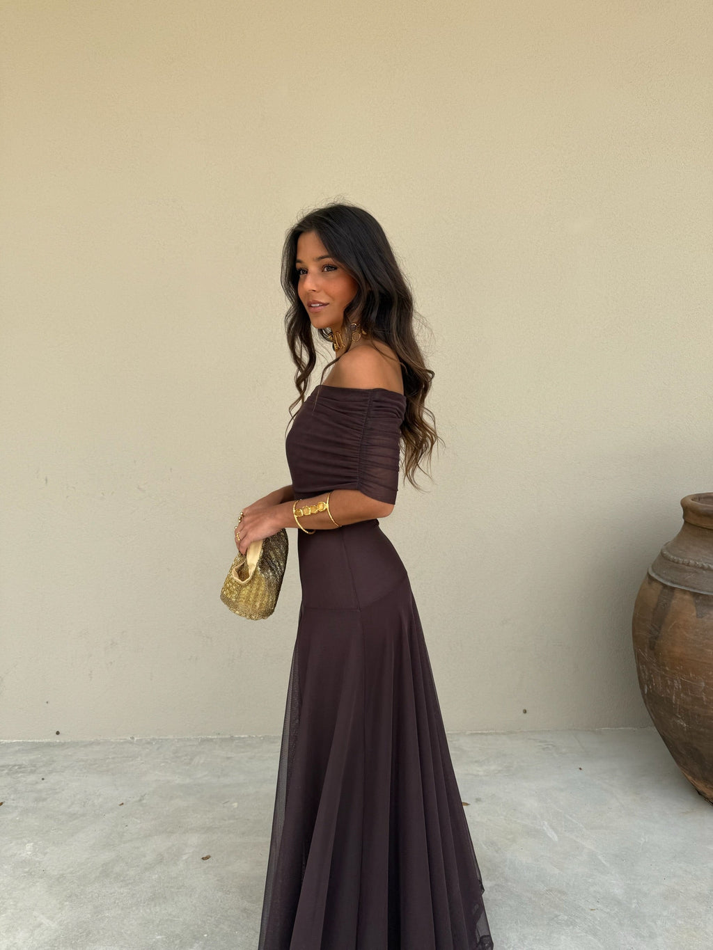 Vestido Toledo - Marrón