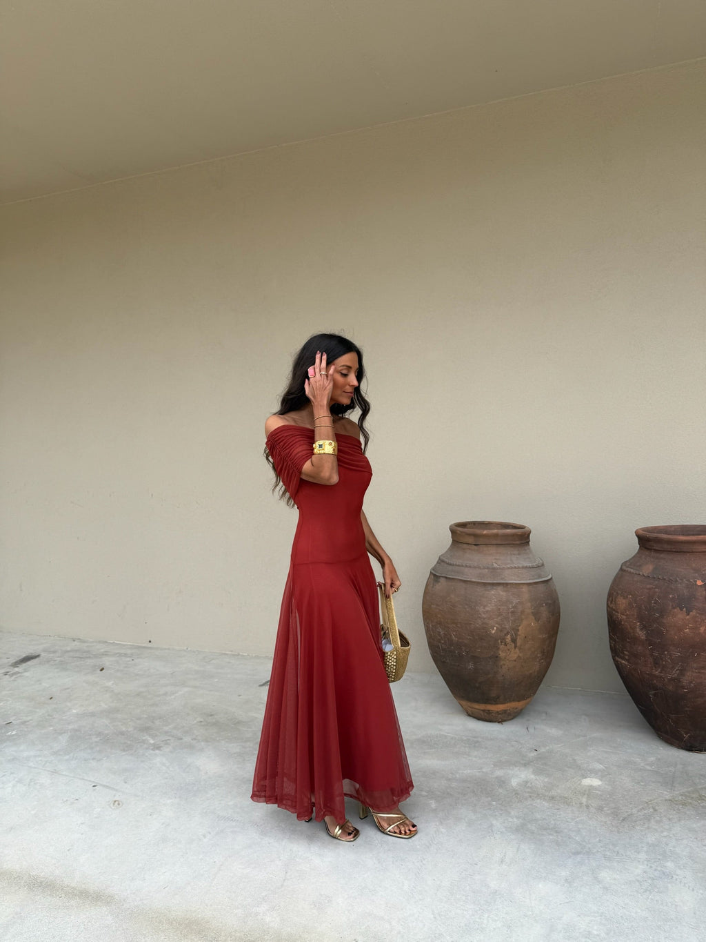 Vestido Toledo - Terracota