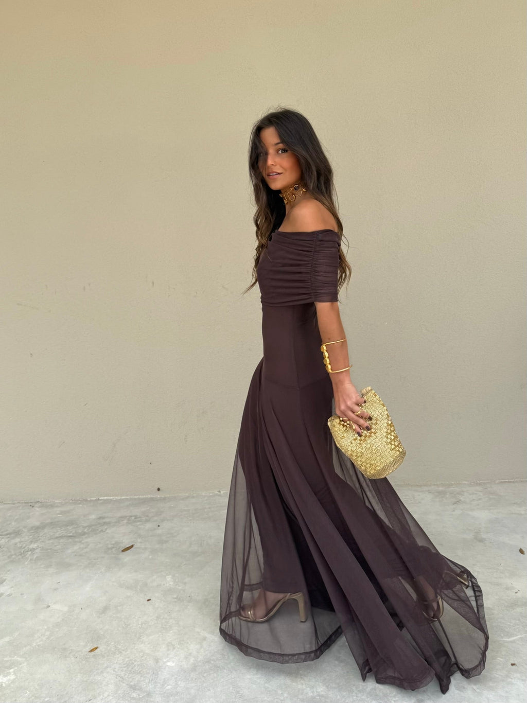 Vestido Toledo - Marrón