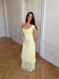 Vestido con lunares - Flor