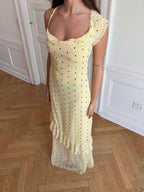Vestido con lunares - Flor