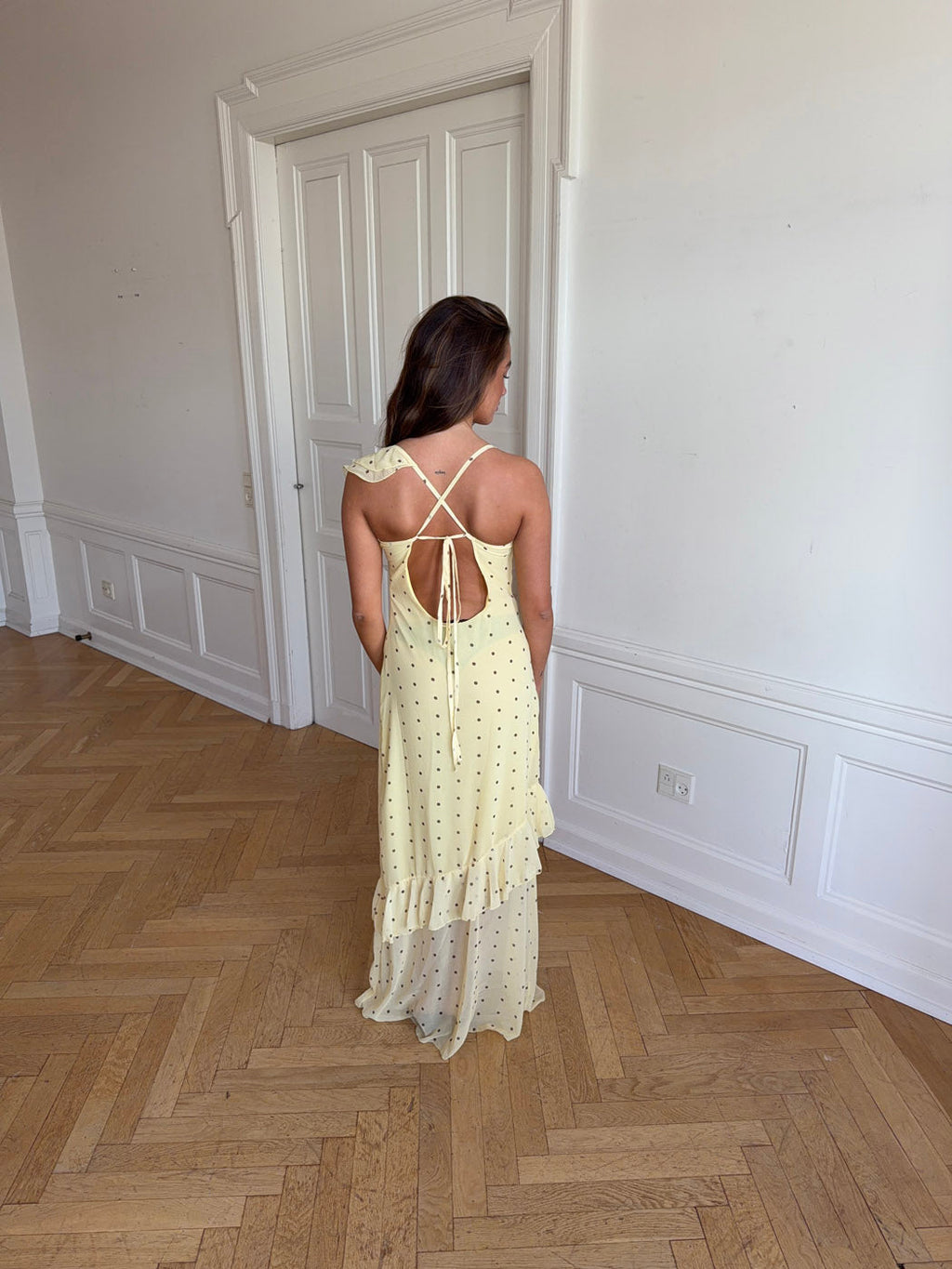 Vestido con lunares - Flor
