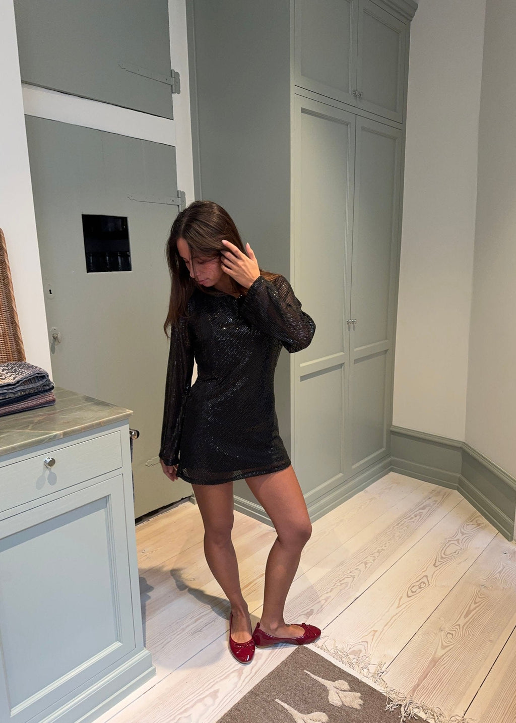 Vestido de lentejuela (talla pequeña) - Agustina