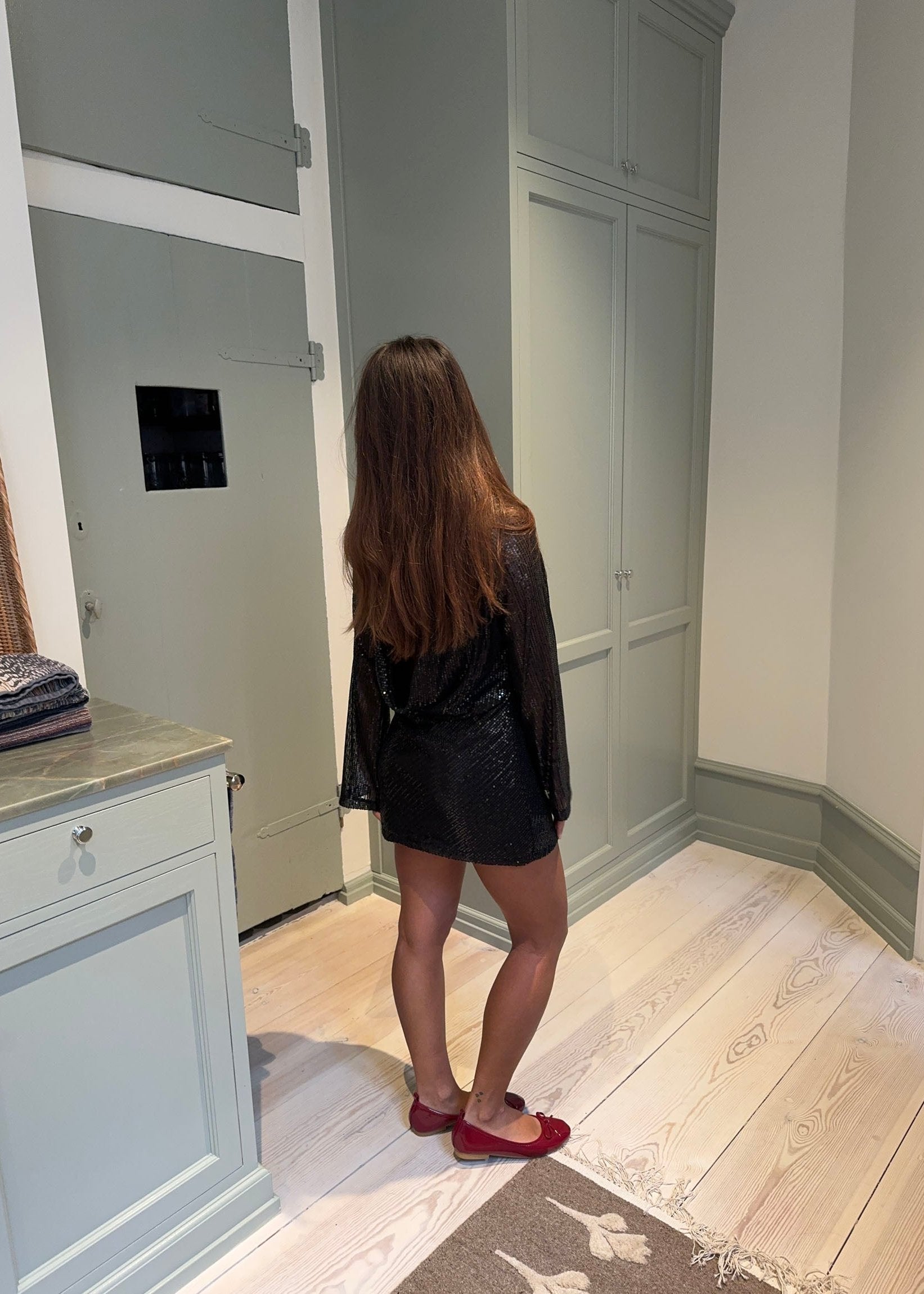 Vestido de lentejuela (talla pequeña) - Agustina