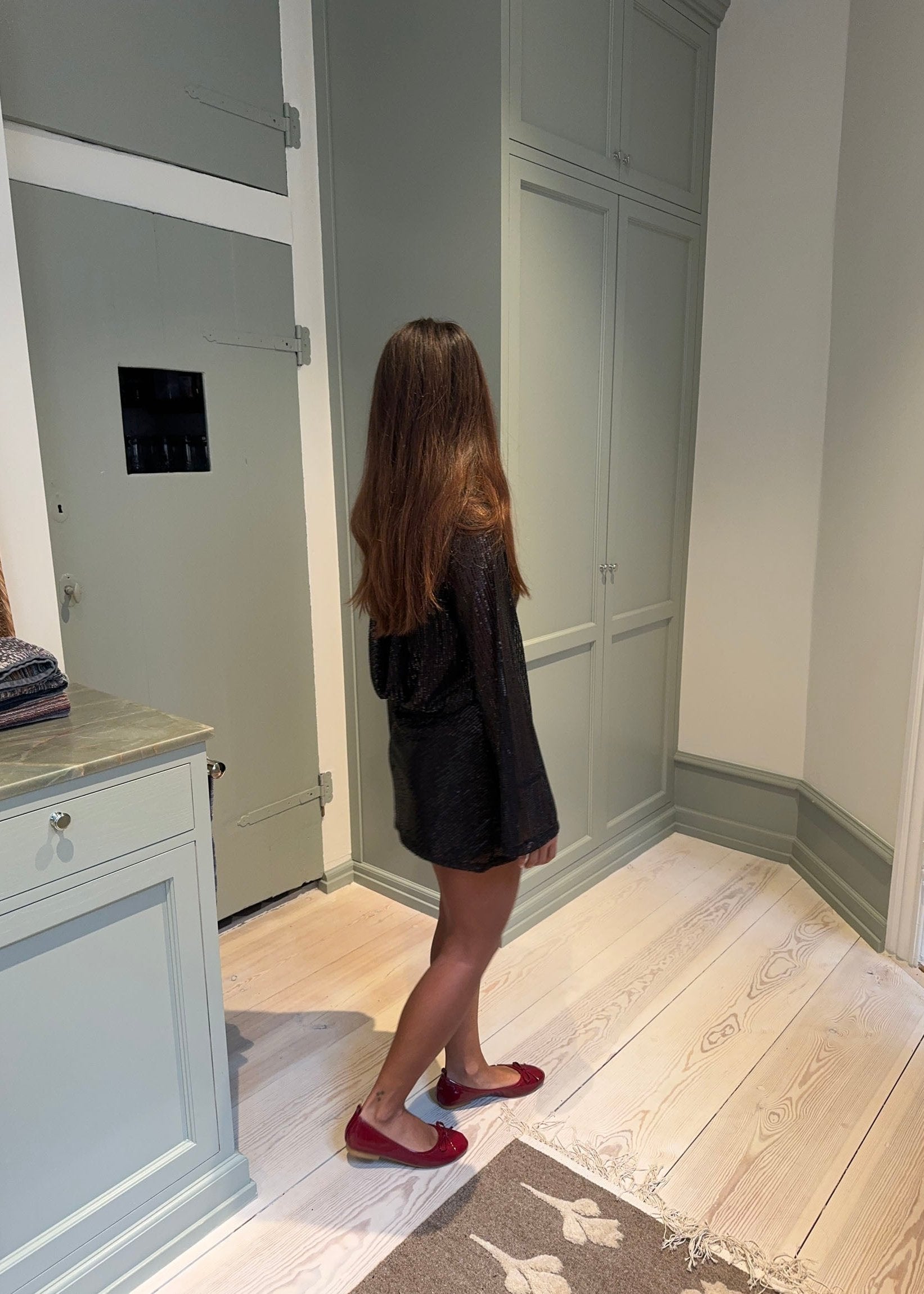 Vestido de lentejuela (talla pequeña) - Agustina