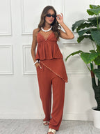 Conjunto de Top y Pantalón Palazzo – Lola Sierra