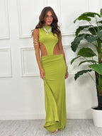 Vestido Largo con Aberturas y Espalda Descubierta – Lola Sierra