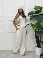 Conjunto de Top y Pantalón Palazzo – Lola Sierra