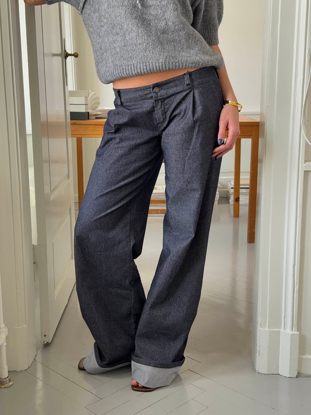 Pantalones vaqueros con doblado - Casandra