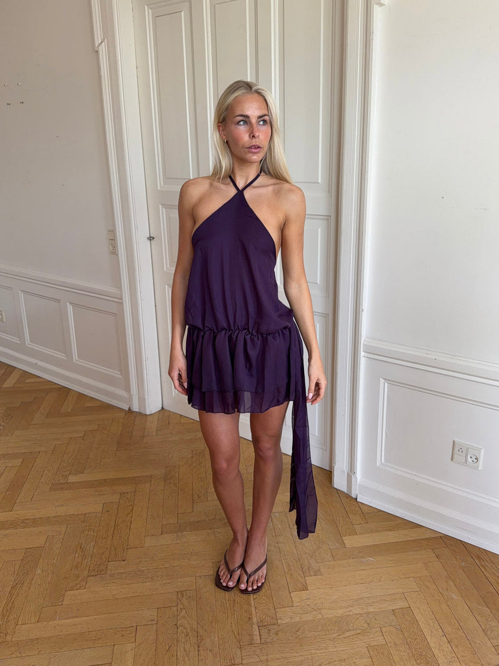 Vestido con el cuello halter - Cayetana
