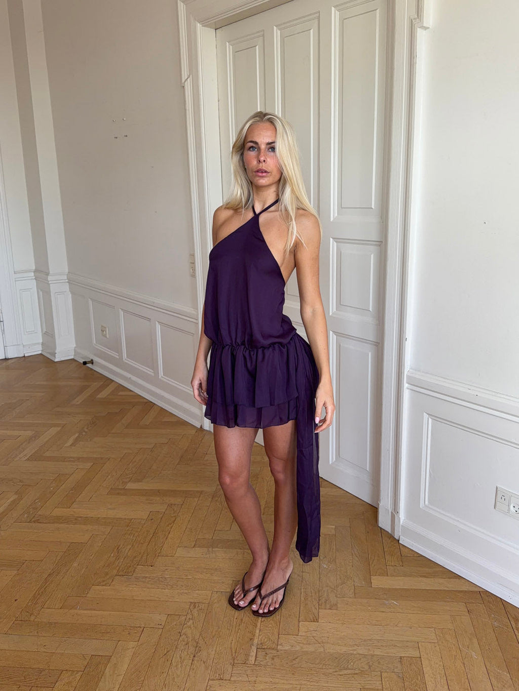 Vestido con el cuello halter - Cayetana