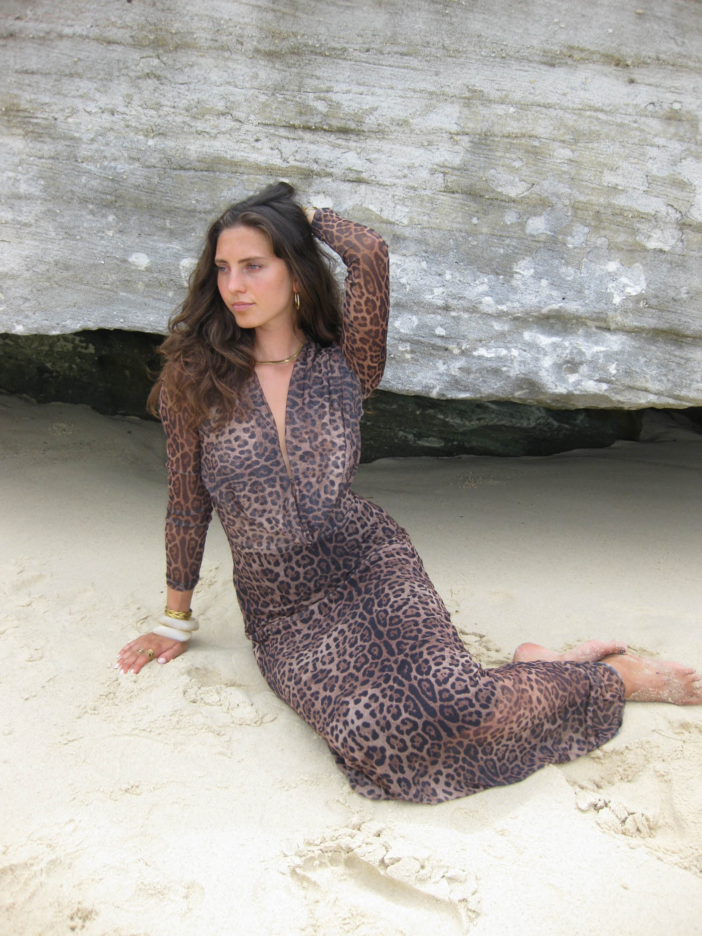 Vestido de verano leopardo - Lorena