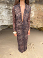 Vestido de verano leopardo - Lorena