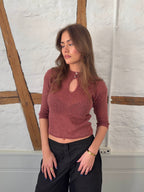 Blusa abierta - Rosa