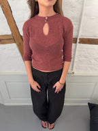 Blusa abierta - Rosa